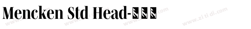 Mencken Std Head字体转换